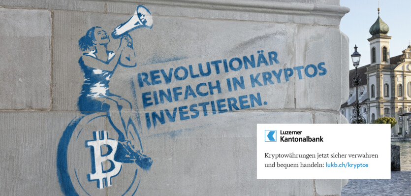 Kryptos für alle: LUKB und GRIP nutzen Streetart, um die Demokratisierung digitaler Währungen voranzutreiben