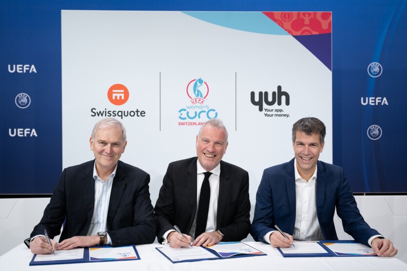 Swissquote und Yuh im Teamplay:  Schweizer Power für die UEFA Women's EURO 2025